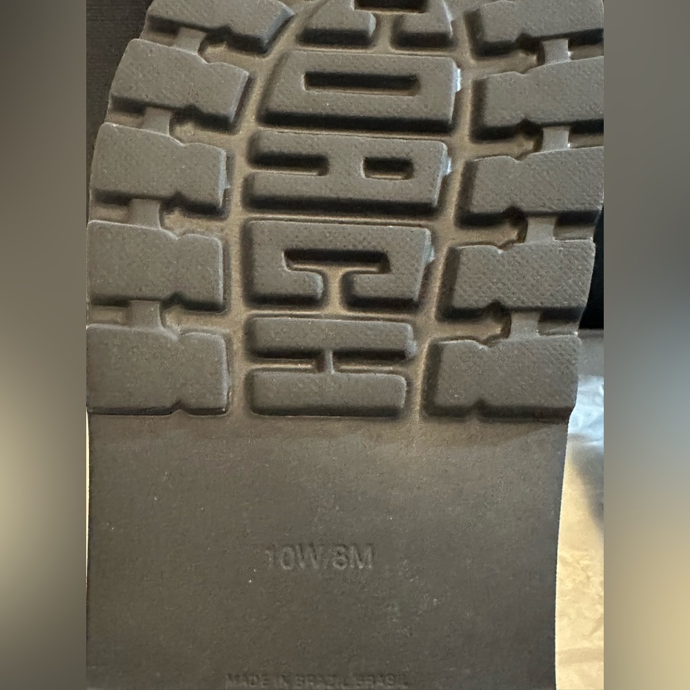 Coach Black Jesse Rubber Slides - Picture 7 of 10